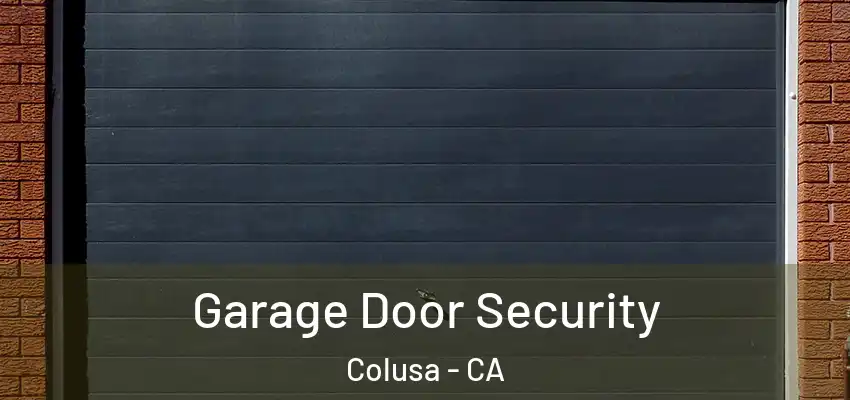  Garage Door Security Colusa - CA